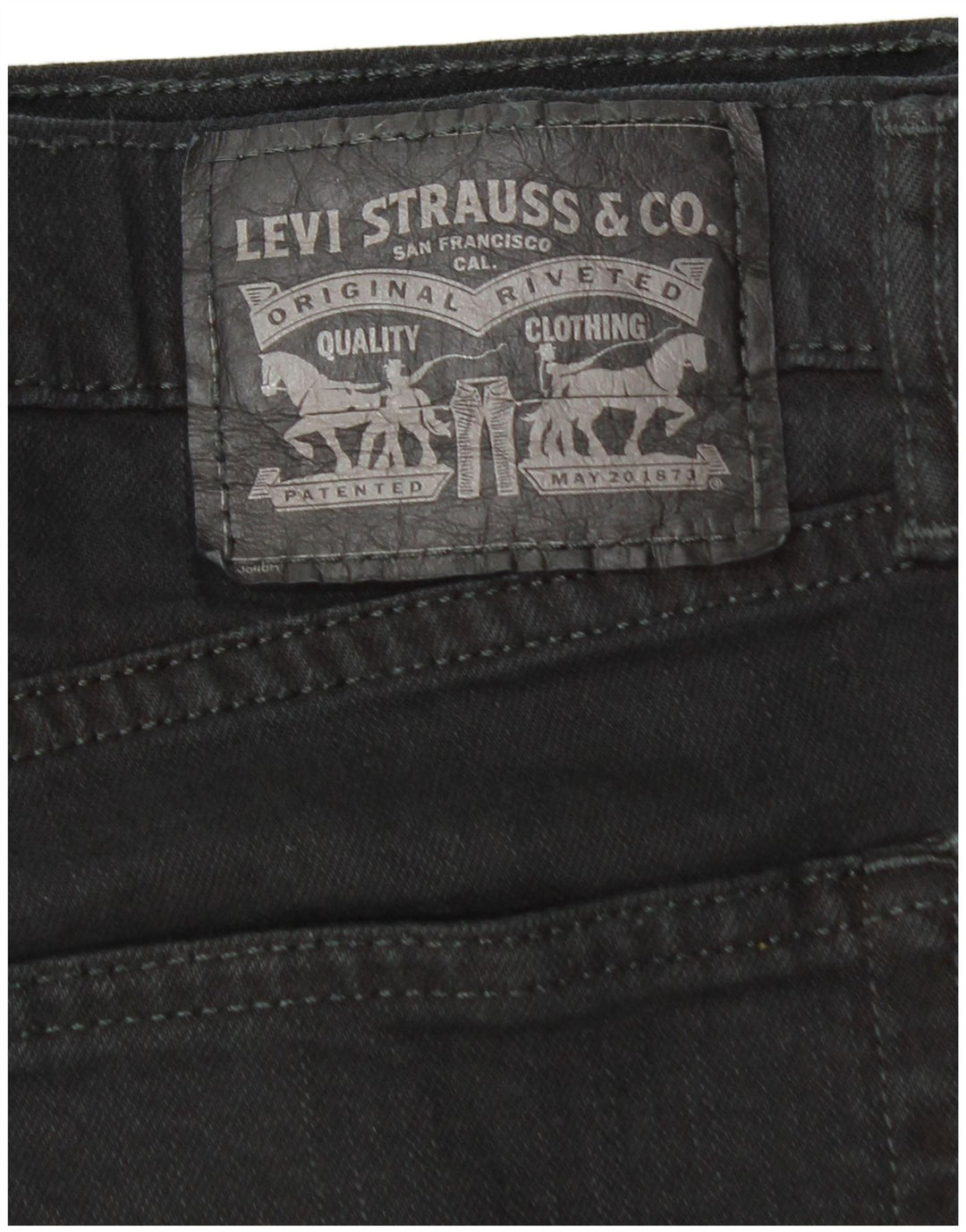 Levi's Straight Jeans til mænd W34 L32 Sort bomuld
