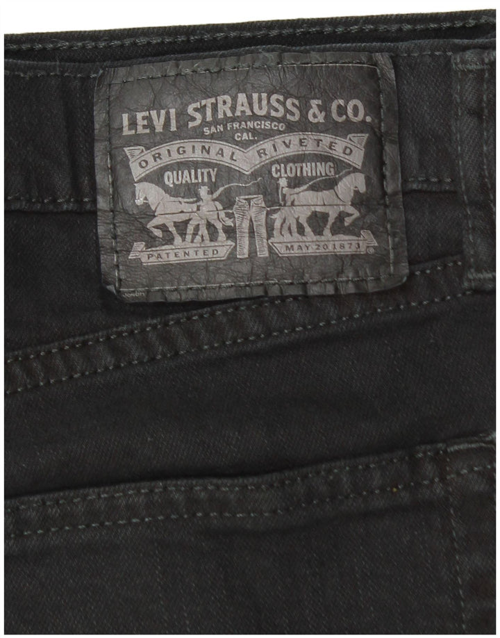 Levi's Straight Jeans til mænd W34 L32 Sort bomuld