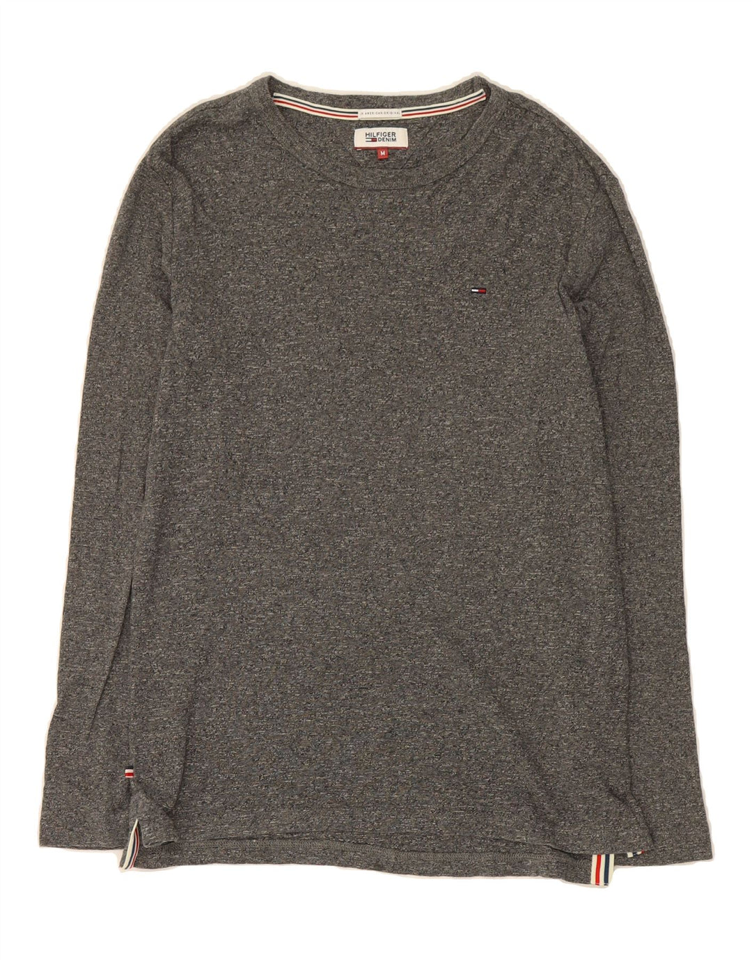 TOMMY HILFIGER Mens Top Long Sleeve Medium Grey Cotton Vintage Tommy Hilfiger and Second-Hand Tommy Hilfiger from Messina Hembry 