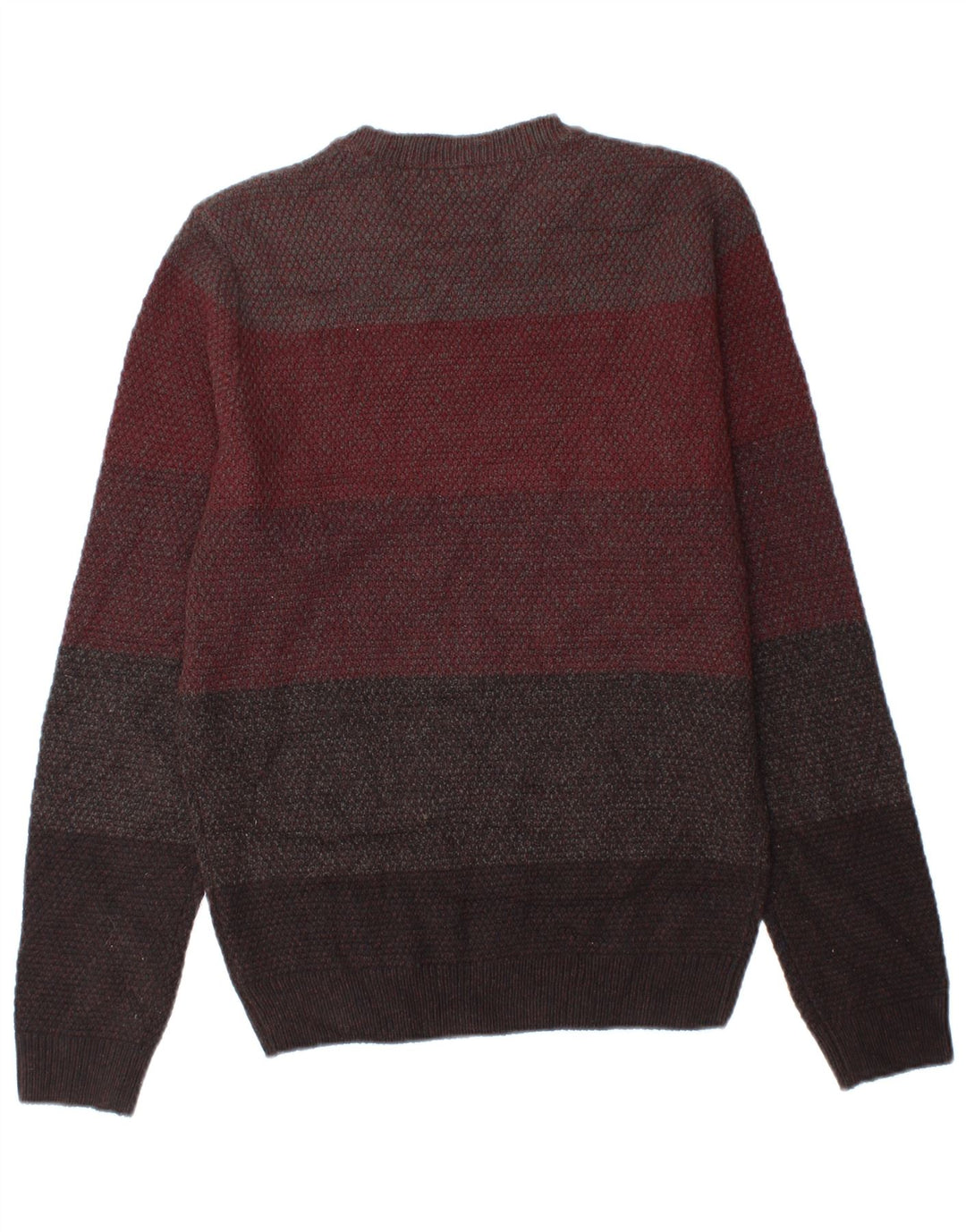 Marks & Spencer Herre sweater med rund hals, lille flerfarvet stribet