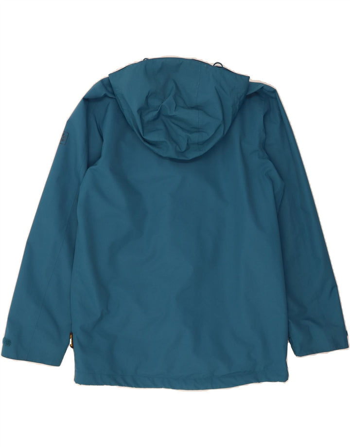 JACK WOLFSKIN Mens Hooded Windbreaker Jacket UK 36 Small Blue Polyamide Vintage Jack Wolfskin and Second-Hand Jack Wolfskin from Messina Hembry 