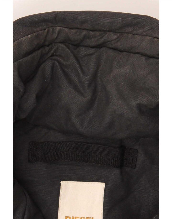 Diesel Parkajakke til mænd UK 38 Medium Black Cotton