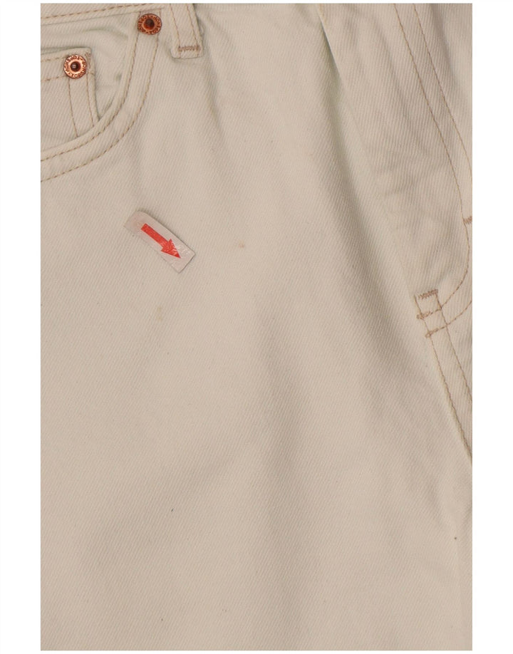 TOPSHOP Dame Crop Straight Jeans W30 L25 Hvid