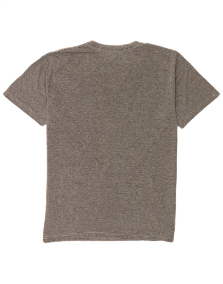 Mountain Warehouse Herre grafisk T-shirt Top Medium Grey Flecked Bomuld