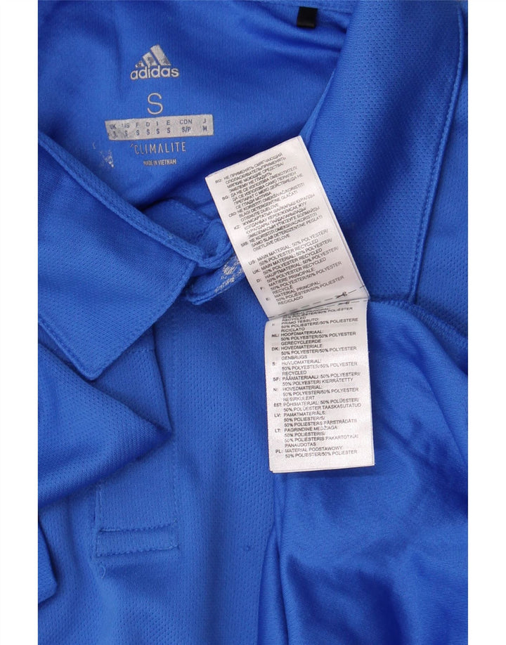 Adidas Herre Climalite Polo Shirt Lille blå polyester
