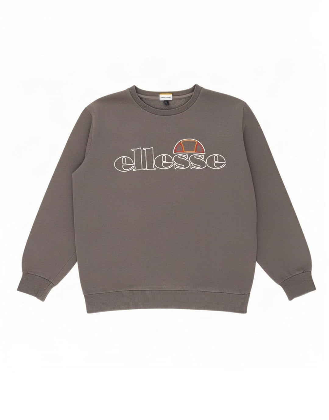 Ellesse Herre Grafisk Sweatshirt Jumper Stor Grå Bomuld