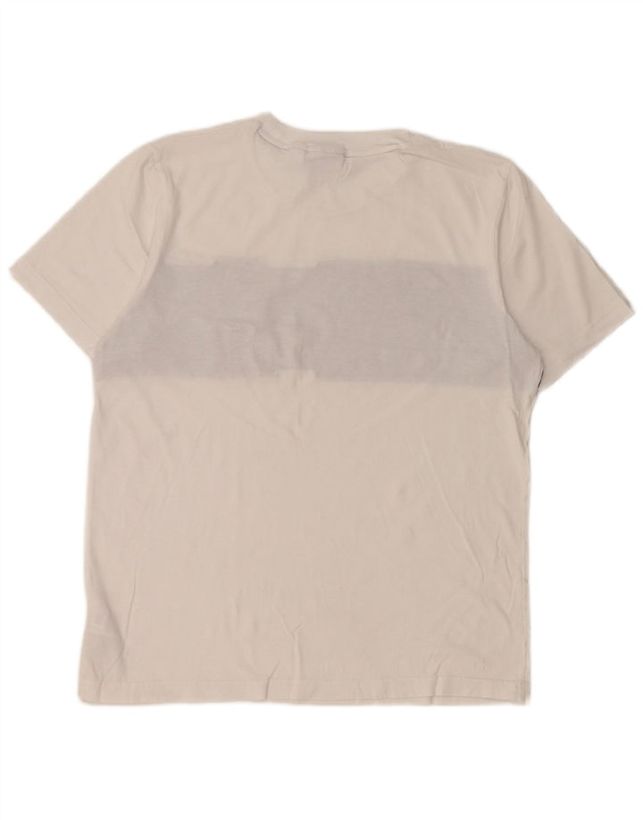 Adidas Herre T-Shirt Top Lille hvid Colourblock Bomuld