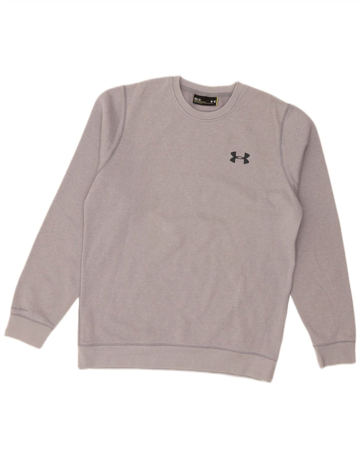 Under Armour Herre Sweatshirt Jumper Medium Grå Bomuld