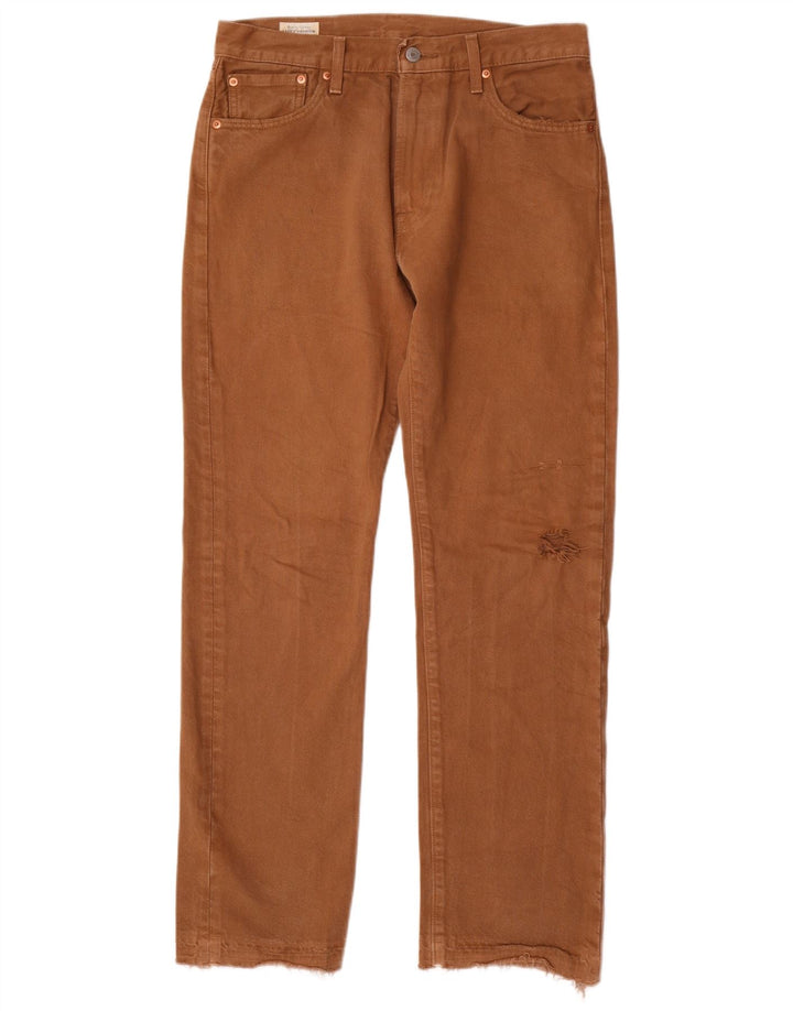 Levi's Herre 551 lige jeans W30 L32 brun bomuld
