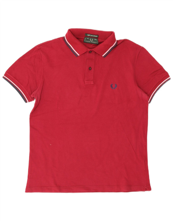 Fred Perry Herre poloshirt Medium Bourgogne stribet bomuld