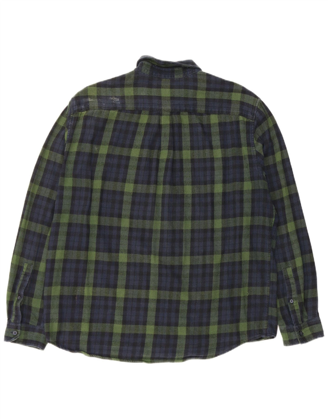 Jack Wills Herre Classic Fit Flanellskjorte Stor marineblå ternet bomuld