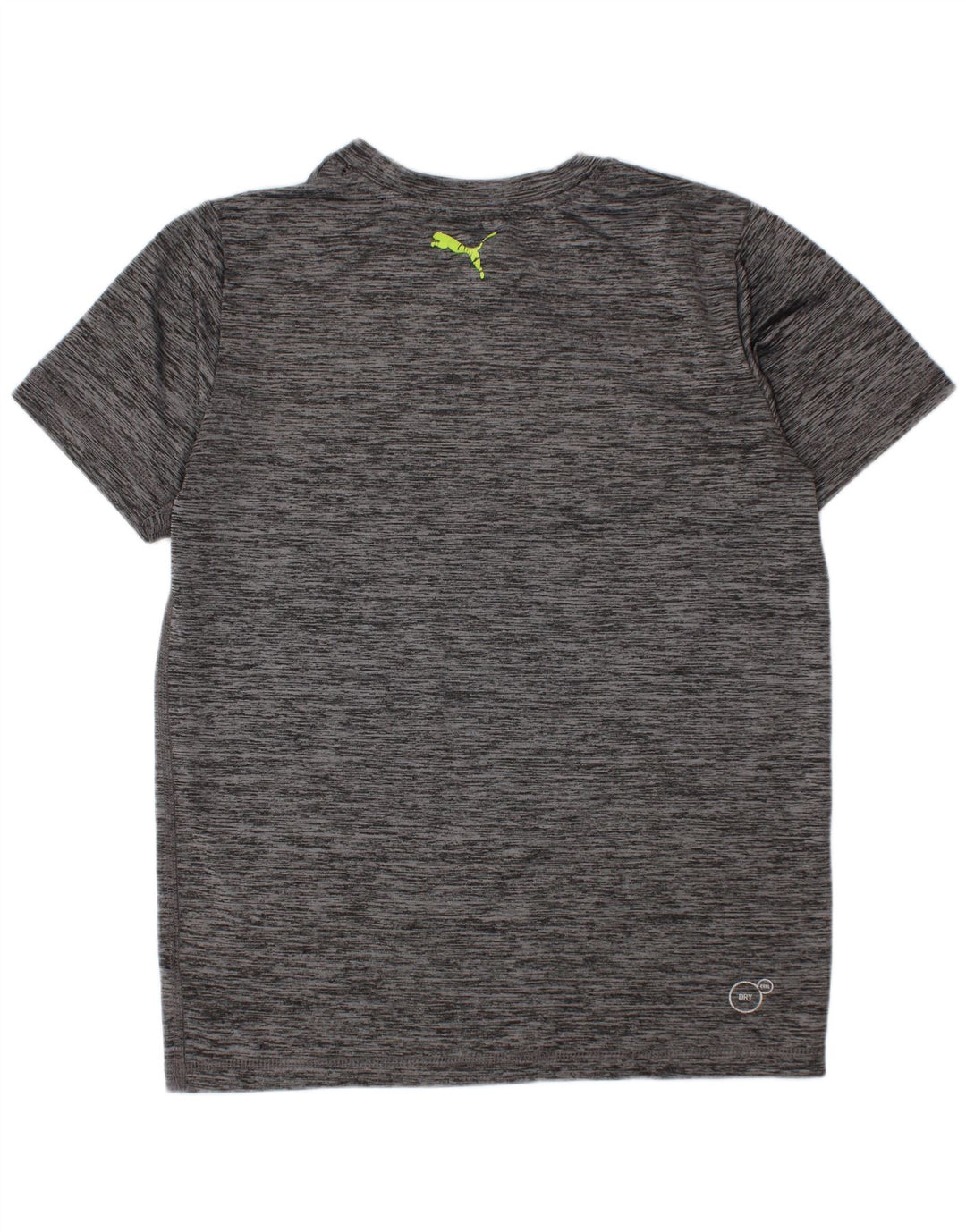 Puma drenge grafisk t-shirt top 7-8 år lille grå flækket polyester