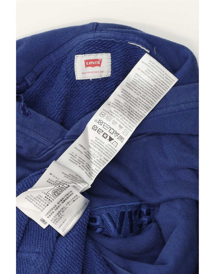 Levi's Grafisk hættetrøje til mænd, lille blå bomuld
