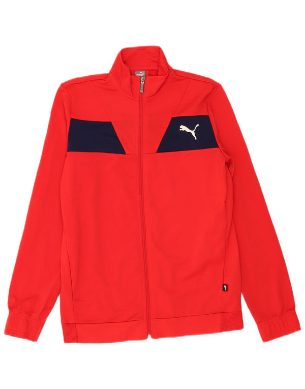 Puma Træningsdragt Topjakke til drenge 15-16 år Rød Colourblock