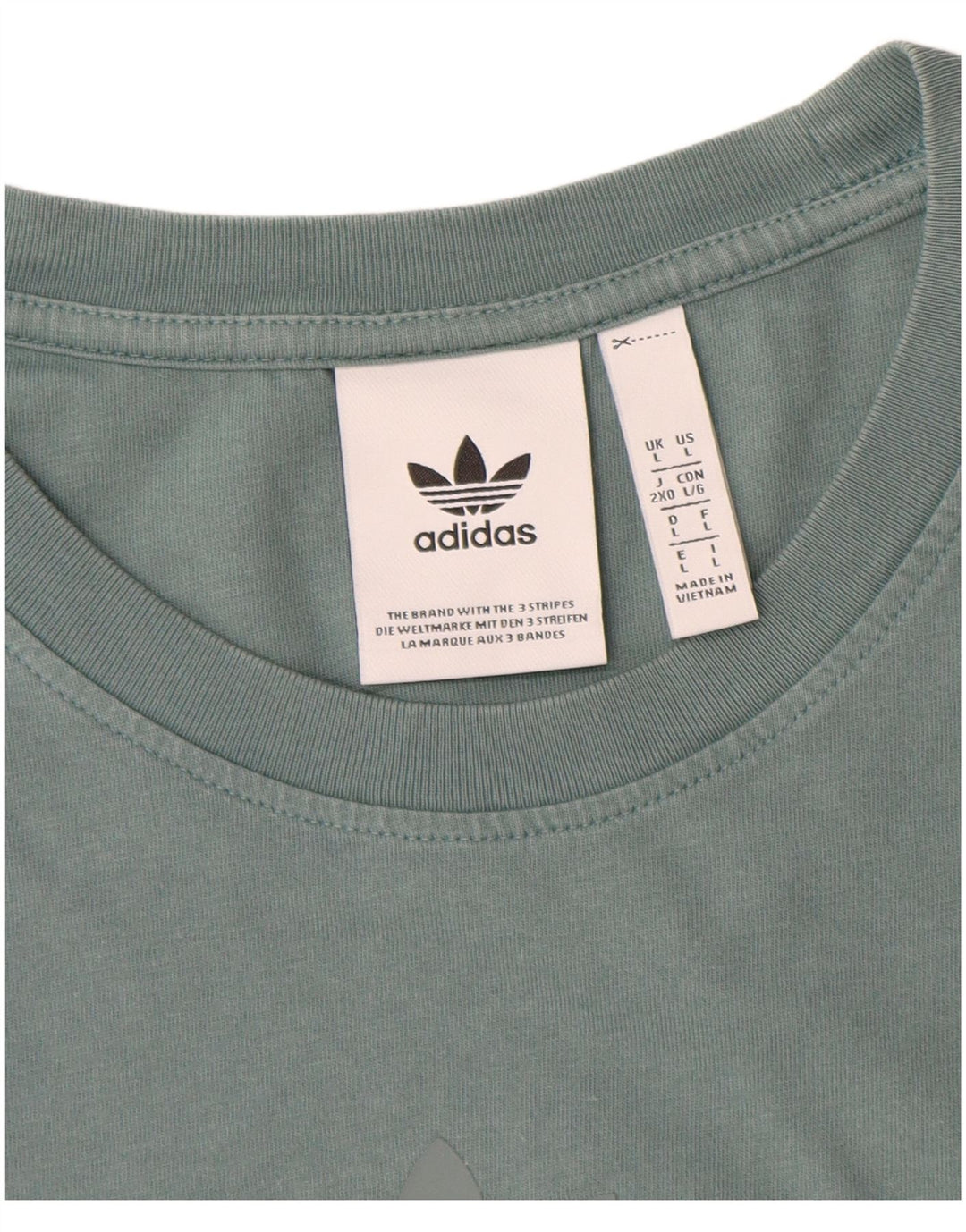 Adidas Herre T-Shirt Top Stor Blå Bomuld