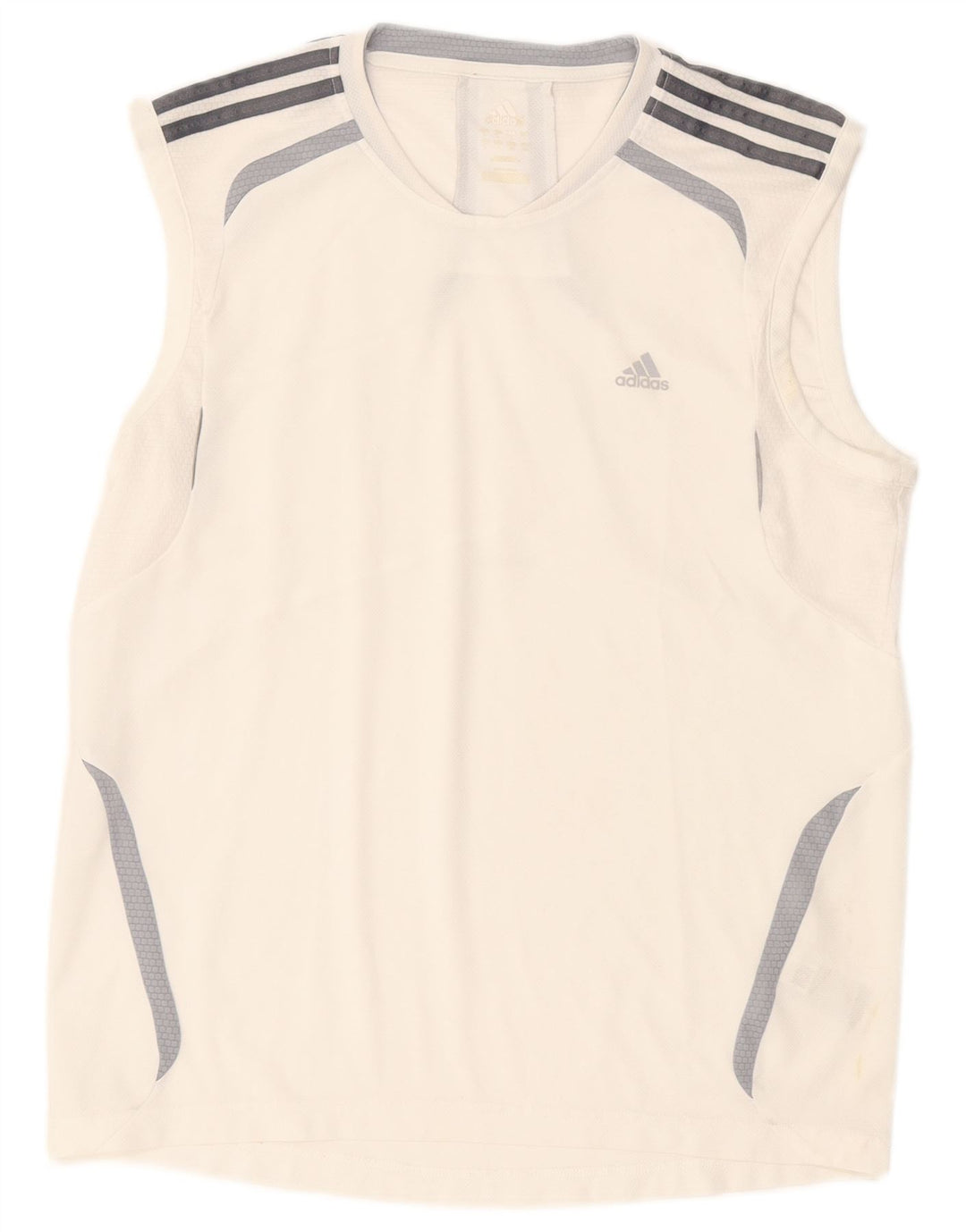 Adidas Herre Climalite Vest Top Stor Hvid Colourblock Polyester