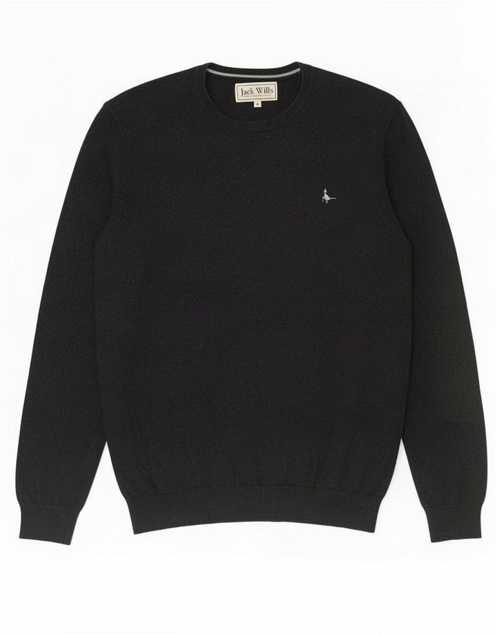 Jack Wills Herre Crew Neck Jumper Sweater Medium Grå Bomuld