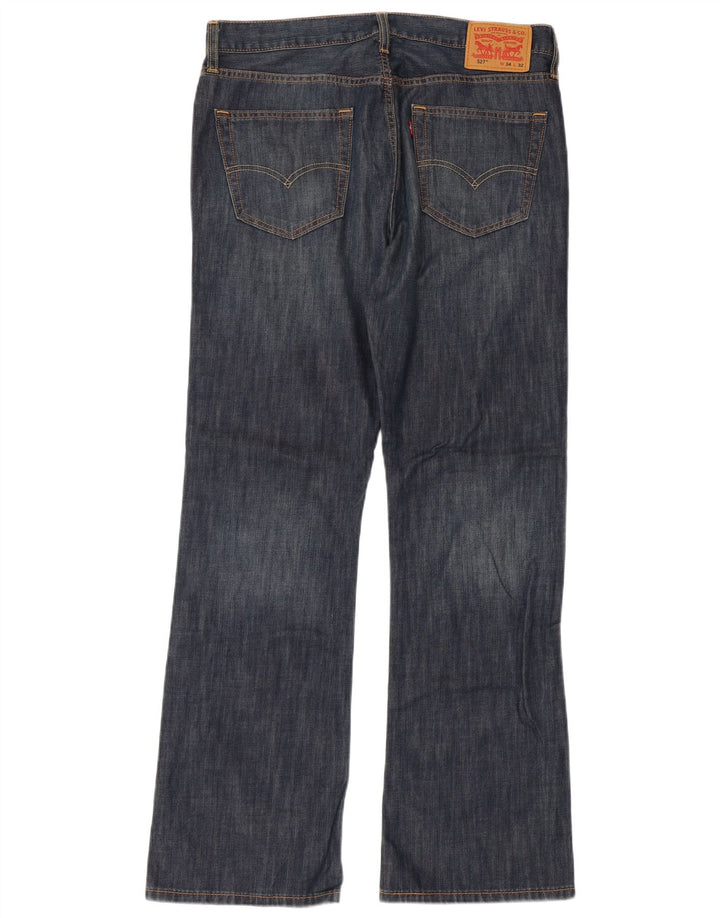 LEVI'S Herre 527 Bootcut Jeans W34 L32 Blå Bomuld