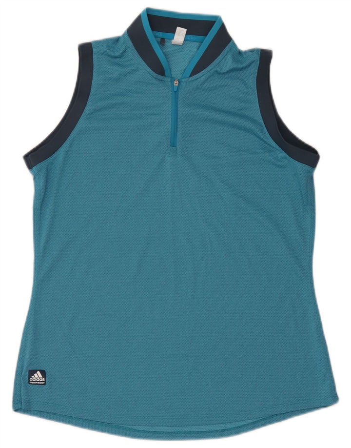 Adidas Dame Vest Top UK 14 Large Blue Colourblock