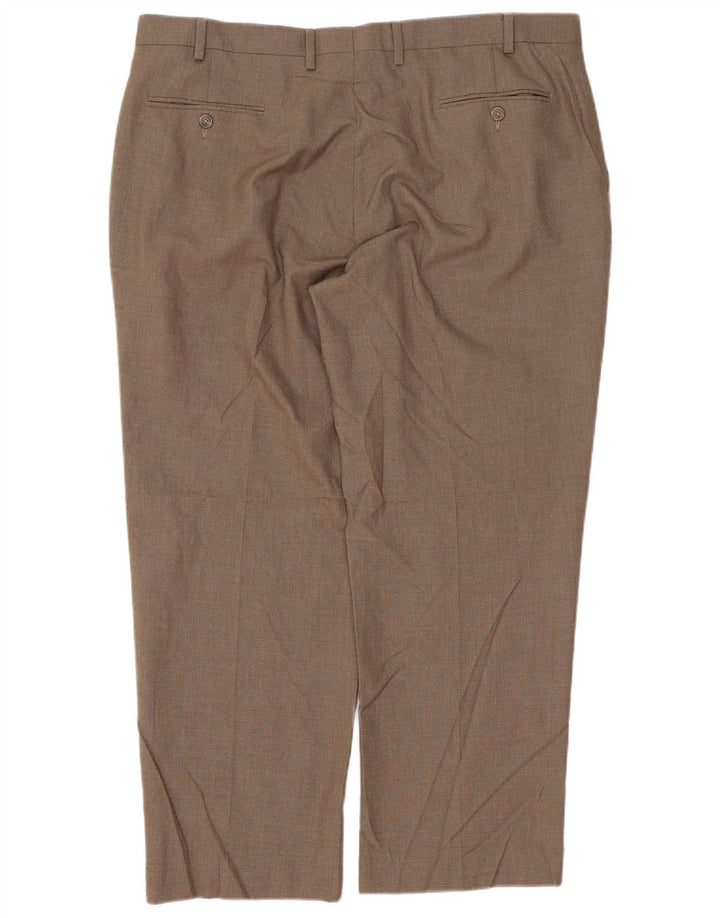 Izod Straight Suit Bukser til mænd W40 L29 brun polyester