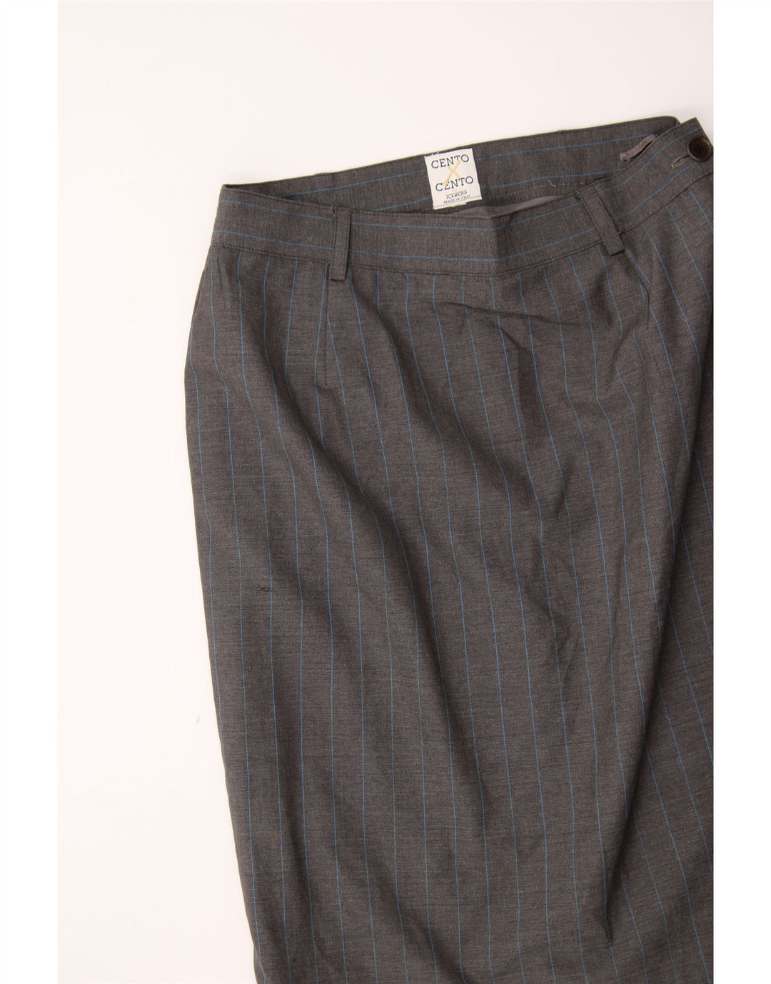 ICEBERG Womens Straight Skirt W30 Medium Grey Striped Vintage Iceberg and Second-Hand Iceberg from Messina Hembry 