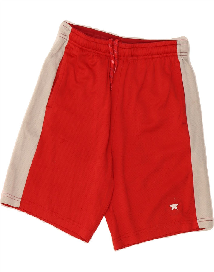CONVERSE Boys Sport Shorts 13-14 Years Large Red Colourblock Polyester Vintage Converse and Second-Hand Converse from Messina Hembry 