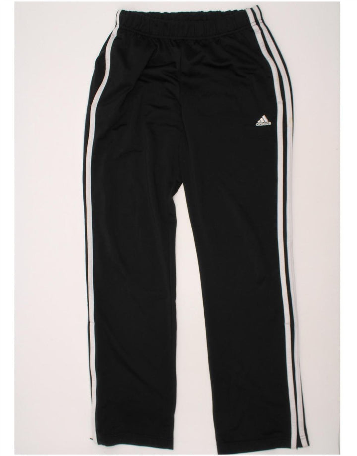 ADIDAS Boys Tracksuit Trousers 15-16 Years  Black Polyester Vintage Adidas and Second-Hand Adidas from Messina Hembry 