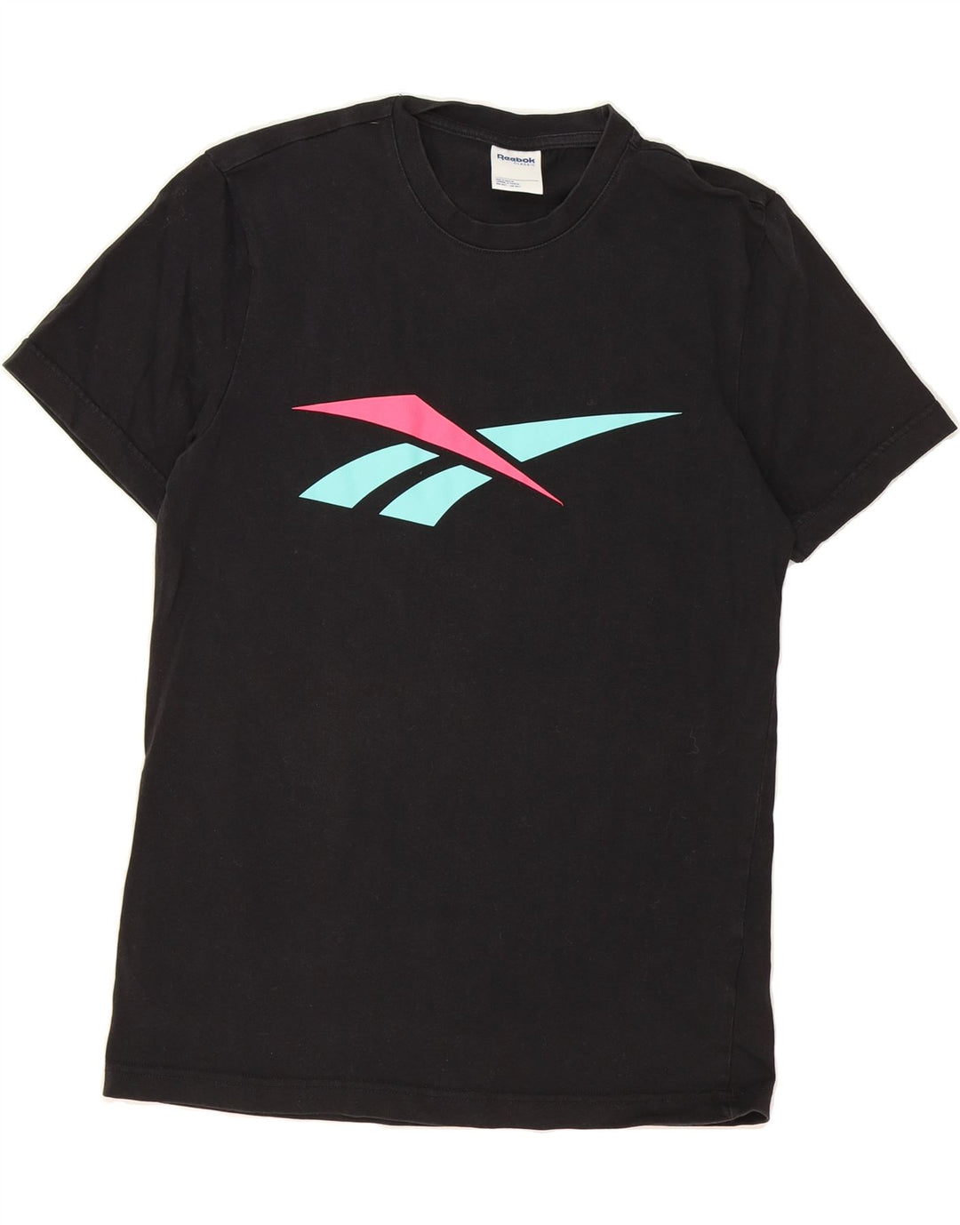 REEBOK Mens Graphic T-Shirt Top Small Black Cotton Vintage Reebok and Second-Hand Reebok from Messina Hembry 
