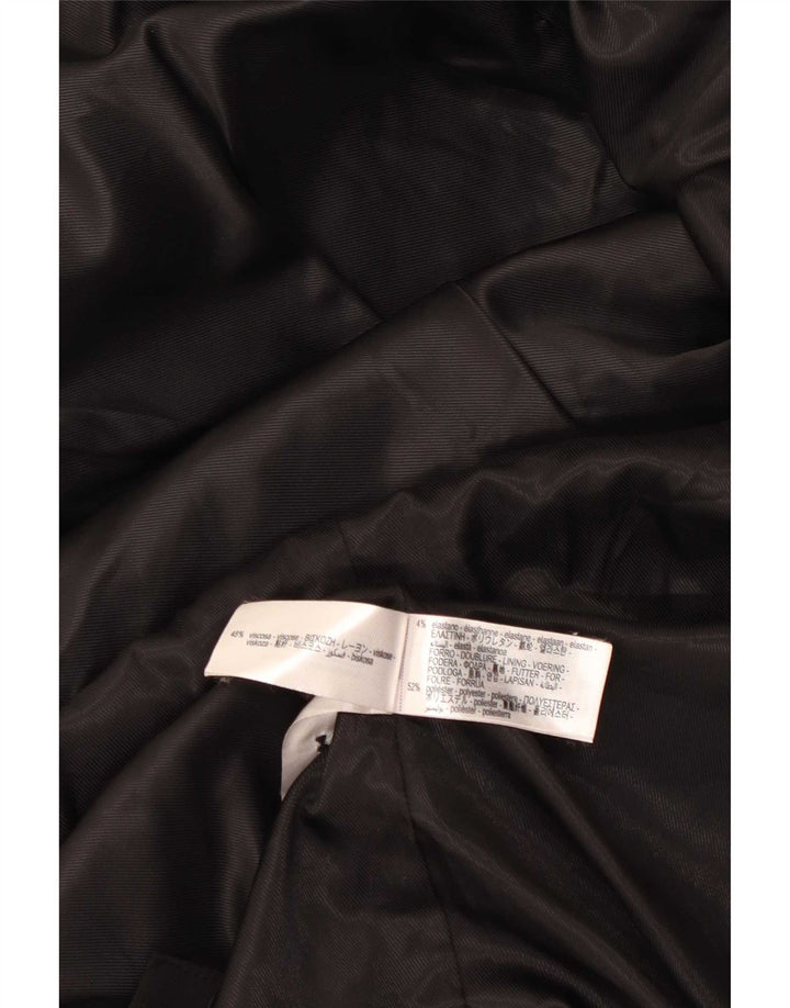Zara Dame 2 Button Blazer Jacket UK 14 Medium Black Viscose