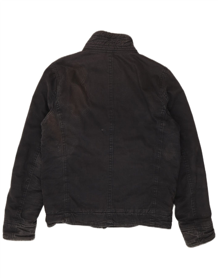 Hollister Herre Utility Jacket UK 40 Large Black Cotton