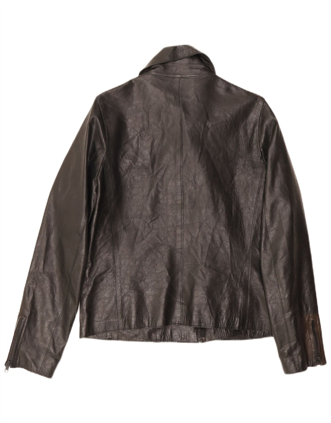 Vintage Herre Biker Jacket UK 34 XS Sort