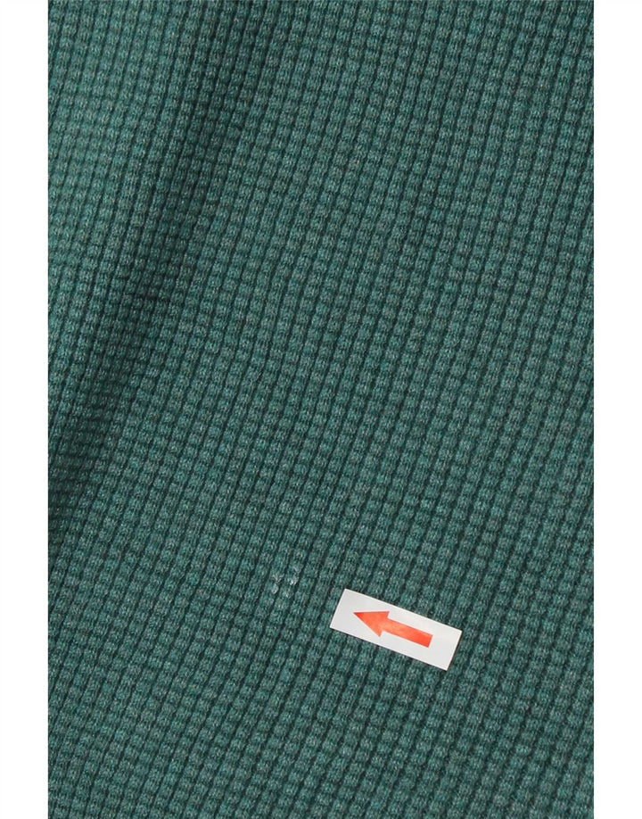 Marks & Spencer Herre sweater med rund hals, stor grøn polyester