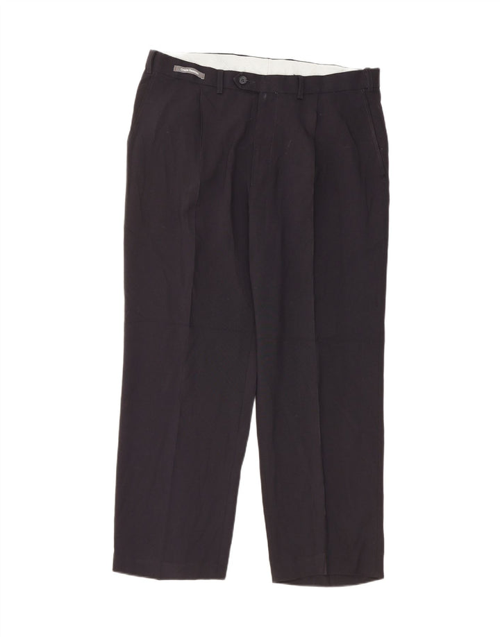 Marks & Spencer Herre Pegged Chino Bukser W36 L29 Navy Blue Classic