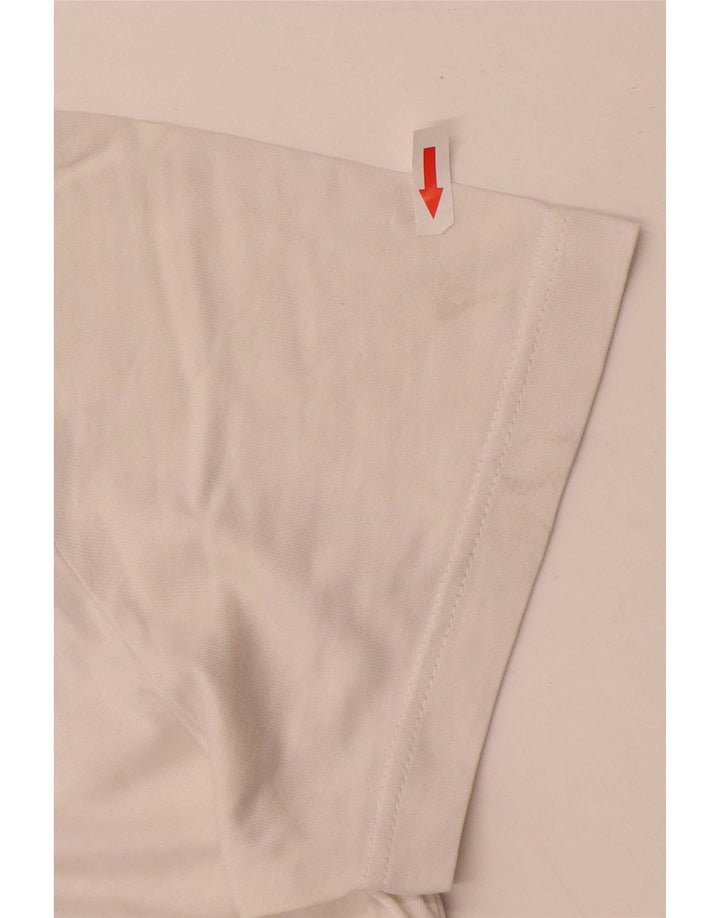 Adidas Grafisk T-shirt top til mænd Medium hvid bomuld