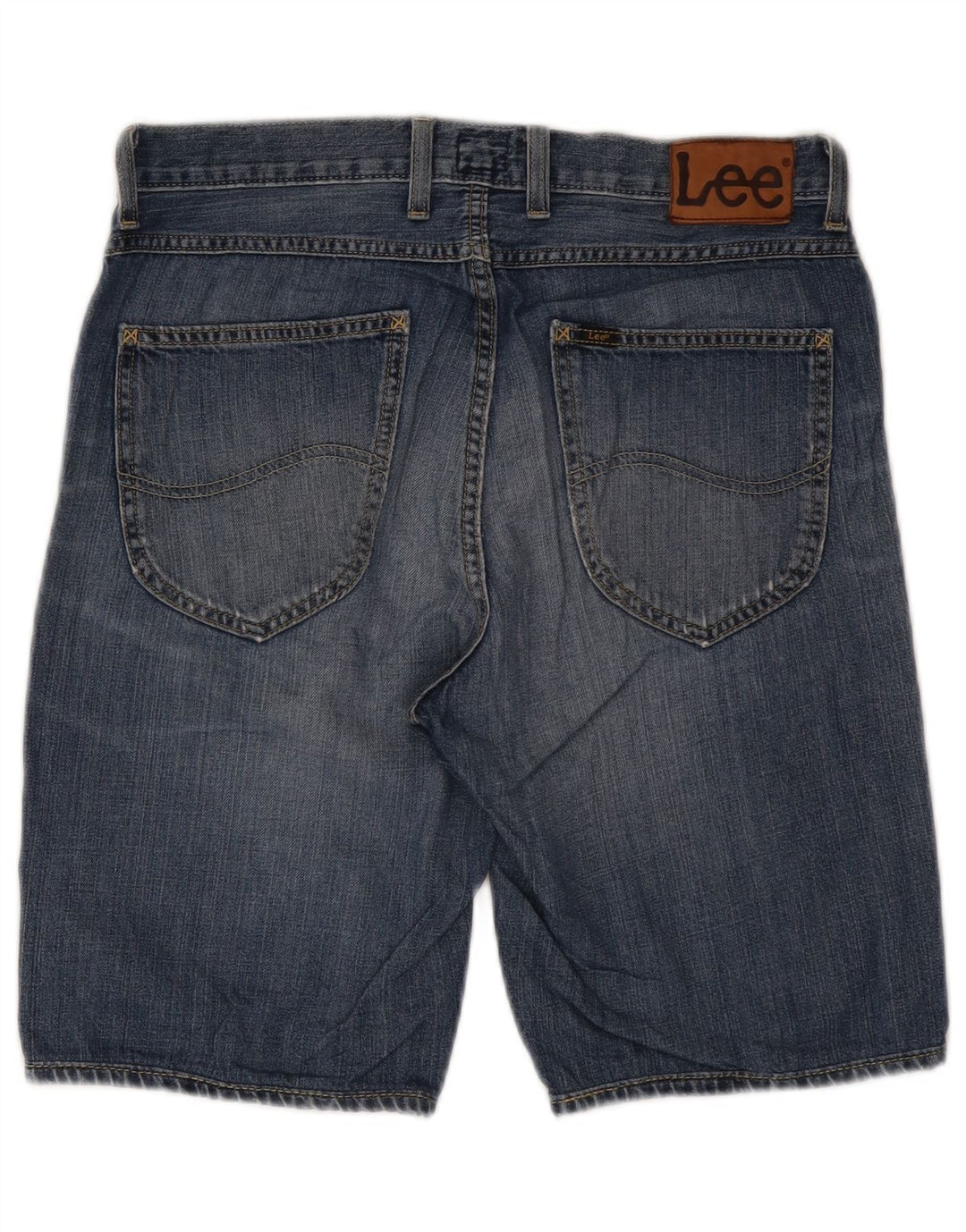 Lee Herre 5 Pocket Short Denim Shorts W30 Medium Blue Bomuld