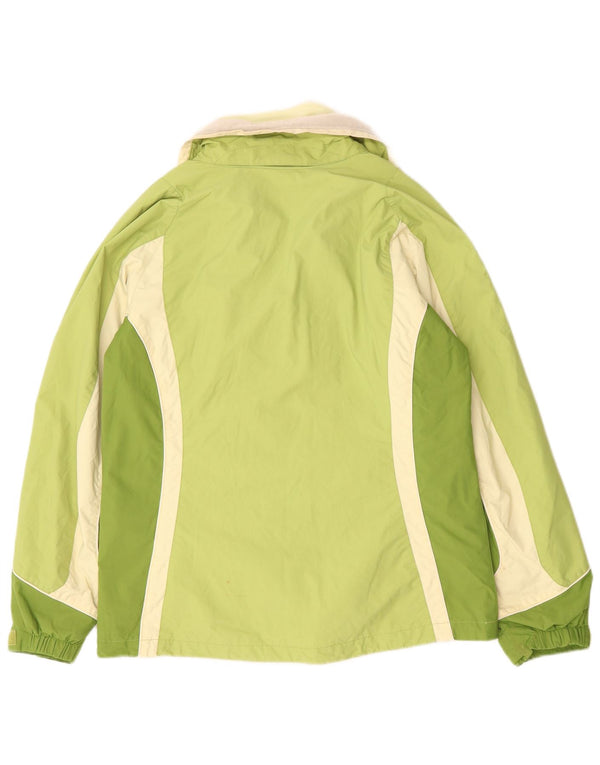 COLUMBIA Womens Interchange Windbreaker Jacket UK 14 Medium Green