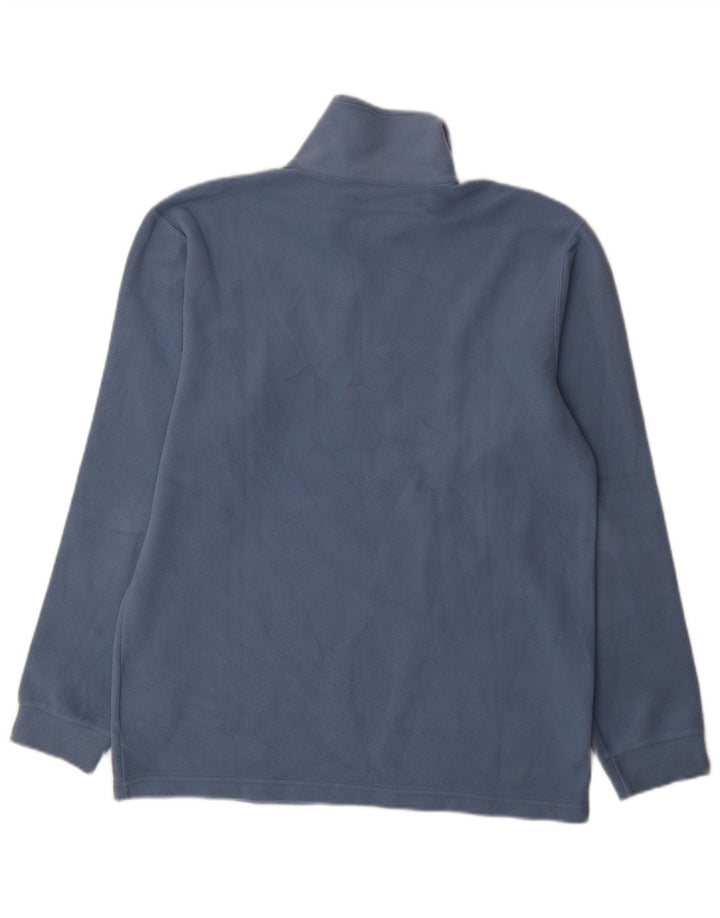 Champion herre lynlås-hals fleece jumper stor blå bomuld