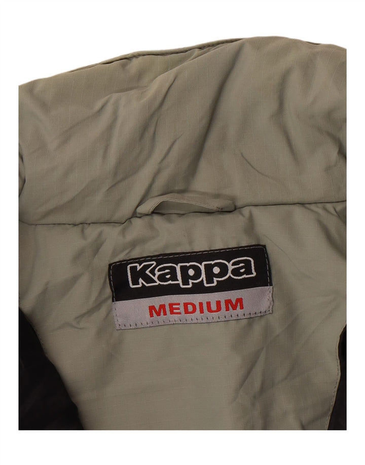 KAPPA Womens Hooded Padded Jacket UK 14 Medium Green Polyamide Vintage Kappa and Second-Hand Kappa from Messina Hembry 