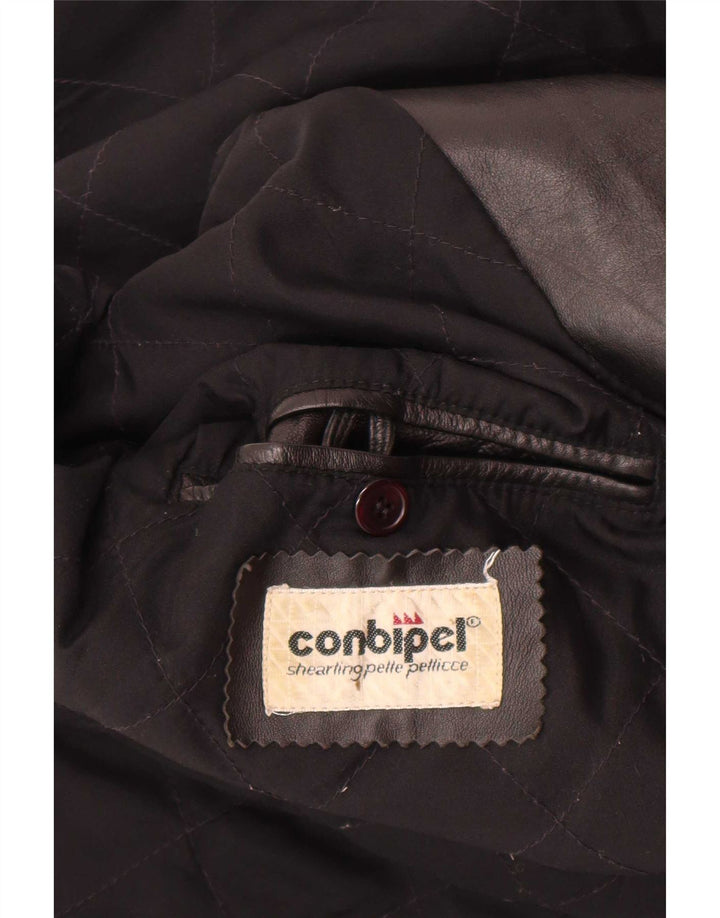 Conbipel Dame Læderjakke IT 44 Medium Sort