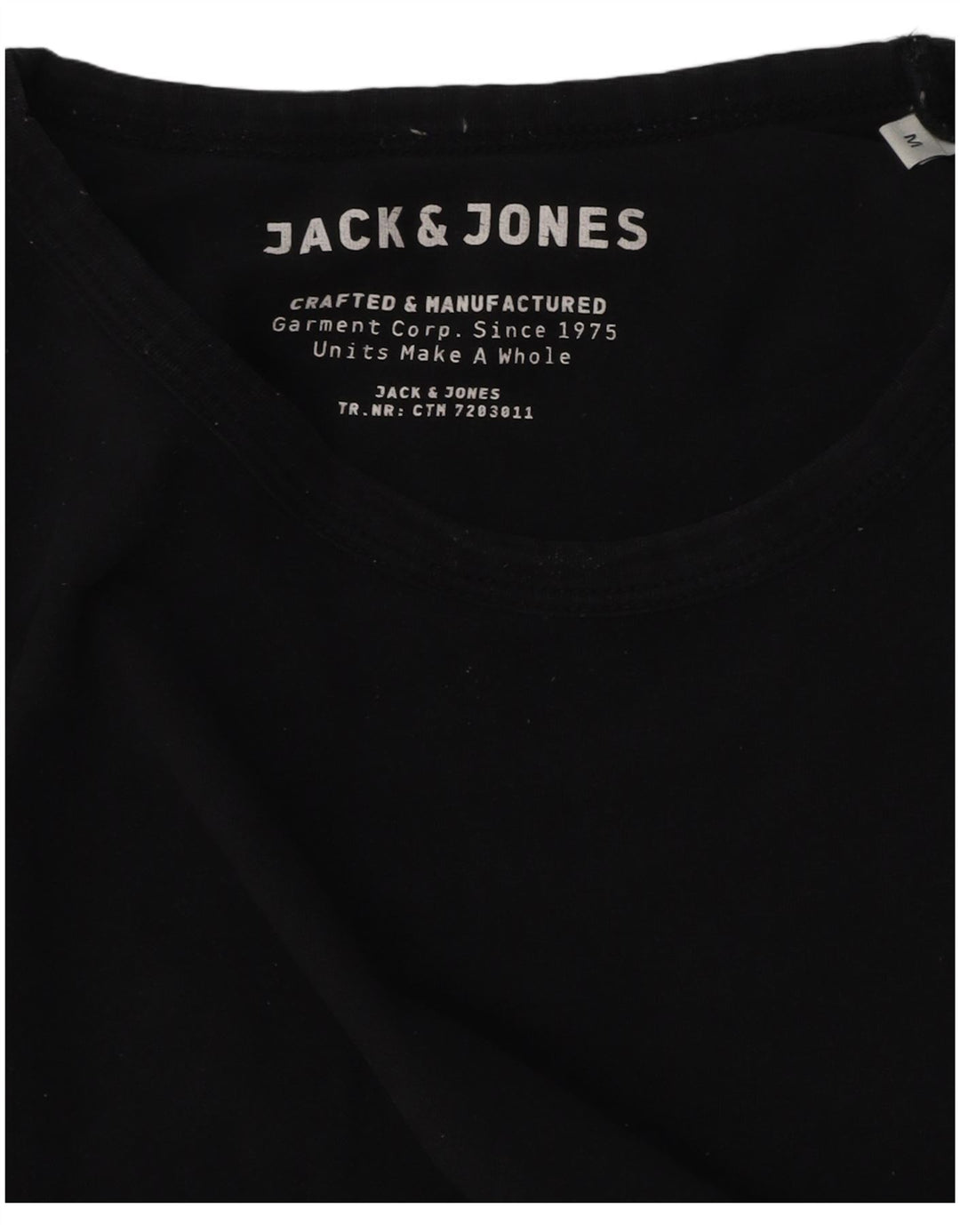 Jack & Jones Herre T-Shirt Top Medium Sort