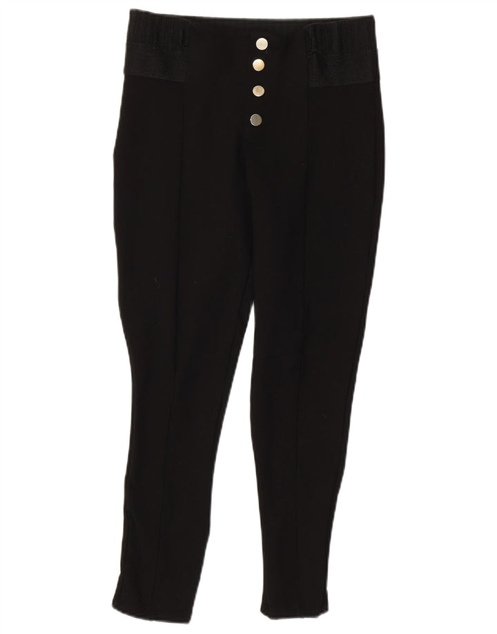 Zara Dame Skinny Cropped Trousers Medium W28 L24 Sort