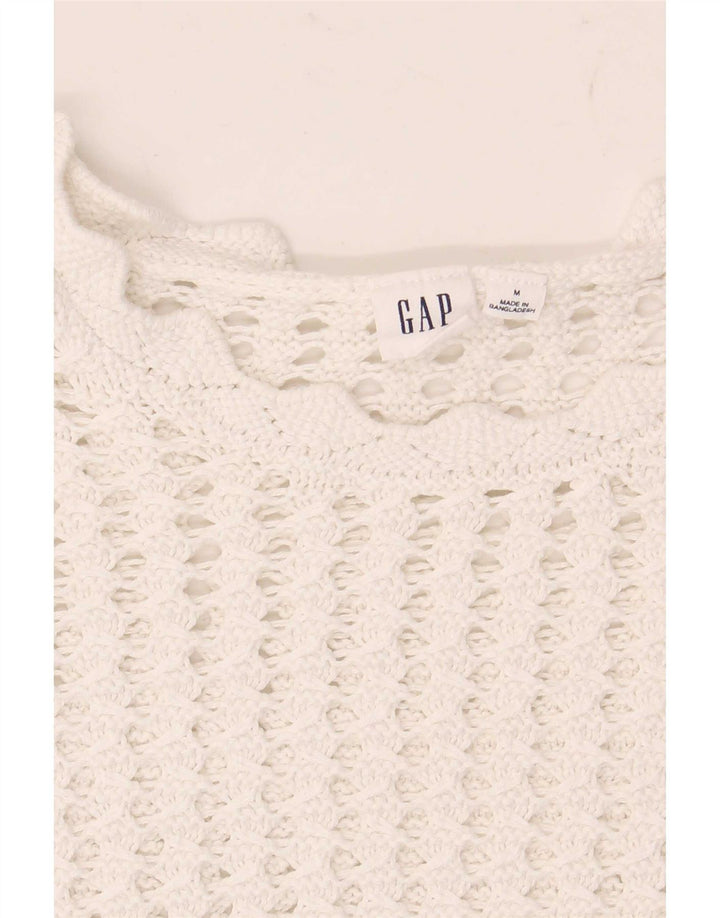 Gap hæklet bluse til kvinder DK 14 Medium White