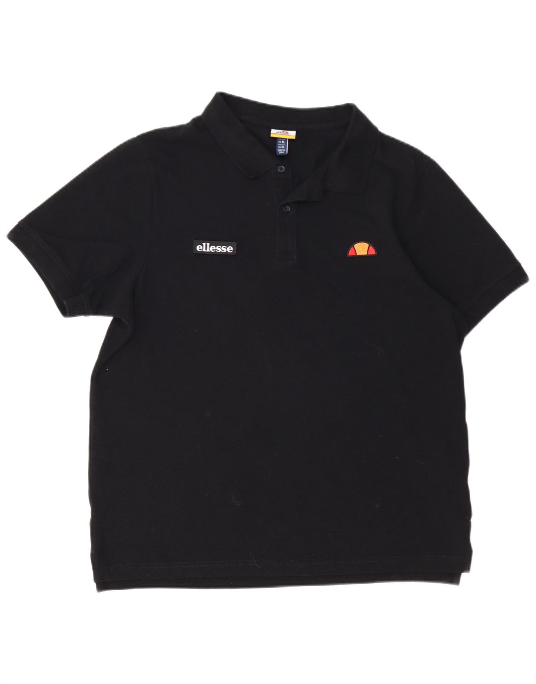 ELLESSE Poloshirt til mænd XL Sort bomuld