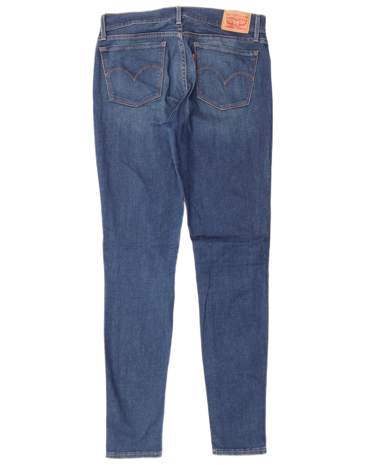 LEVI'S Dame 710 Super Skinny Jeans W30 L32 Blå Bomuld