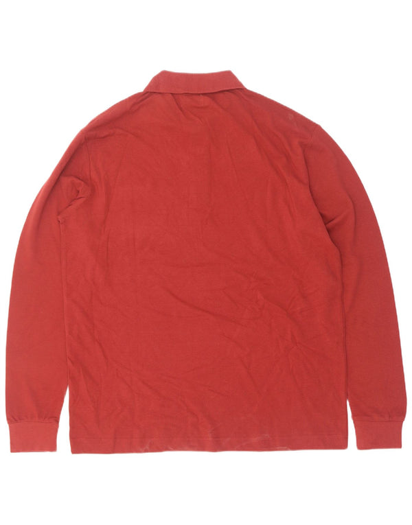 Kappa Langærmet Polo Shirt til mænd Stor rød bomuld
