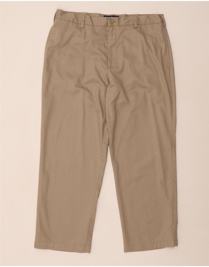 IZOD Herre Classic Fit Straight Chino Bukser W36 L29 Beige Bomuld