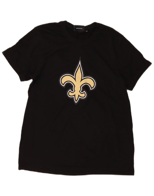 NFL Herre grafisk T-shirt Top Medium Sort Bomuld