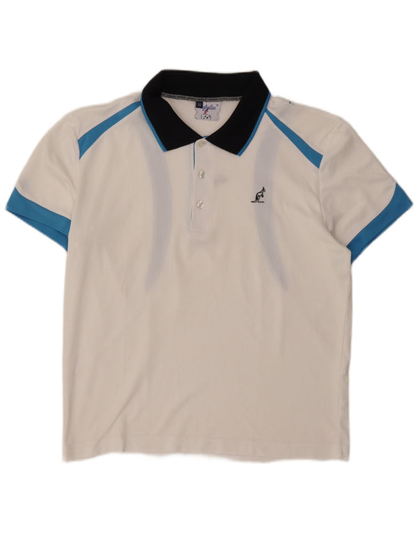 AUSTRALIAN L'ALPINA Poloshirt til mænd IT 50 Medium White Colourblock