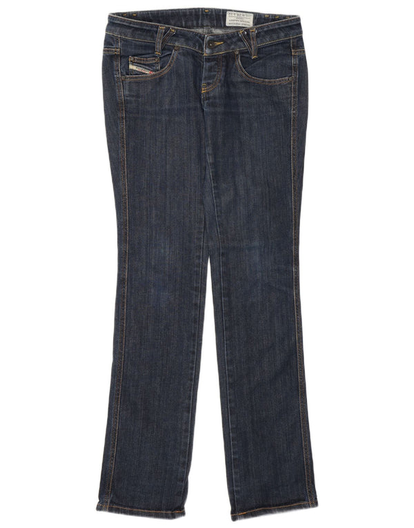 DIESEL Dame Loopy Slim Jeans med lav talje W28 L32 Blue Cotton Classic