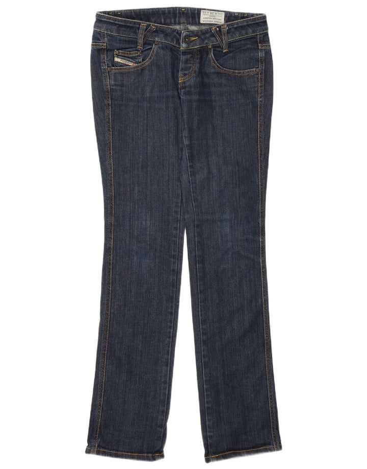 DIESEL Dame Loopy Slim Jeans med lav talje W28 L32 Blue Cotton Classic